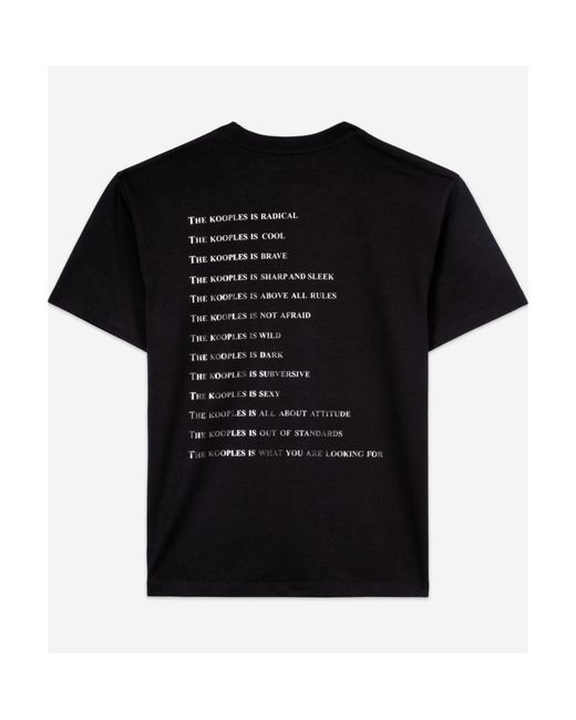 The Kooples Black Short-Sleeved T-Shirt
