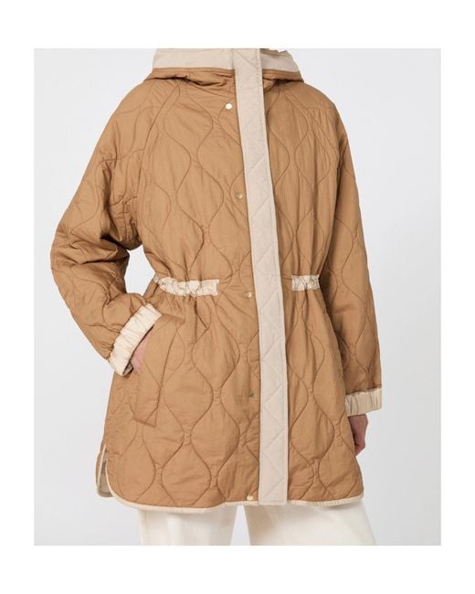 Weekend by Maxmara Natural Reversible Water-Repellent Canvas Padded Parka