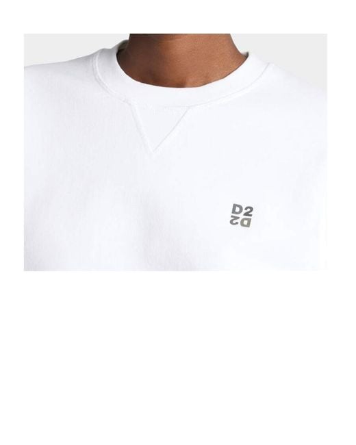 DSquared² White Long-Sleeved Sweatshirt