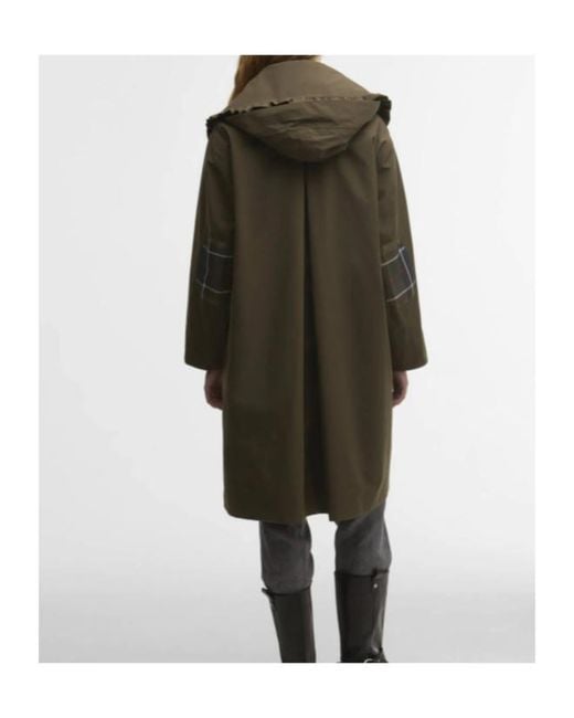Barbour Green X Ganni Waterproof Parka Jacket