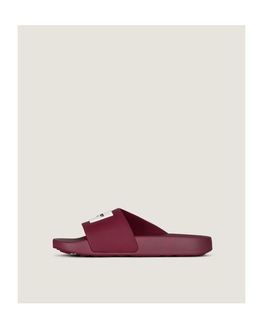 Givenchy Purple Logo Rubber Slides