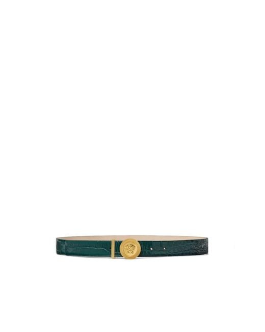 Versace Multicolor Embossed Buckle Belt