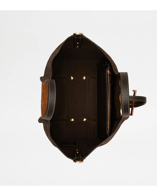 Tod's Brown Double-Handle Shoulder Bag
