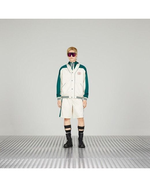Gucci Green Zipper Casual Jacket for men