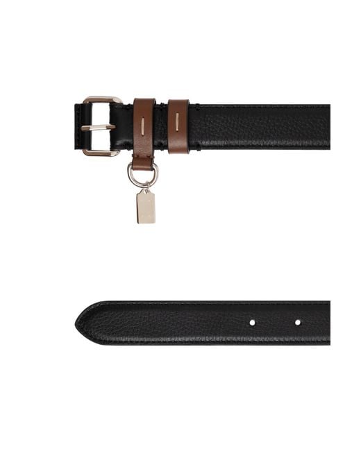 Maison Margiela Multicolor Logo Plaque Buckled Belt