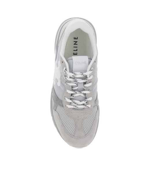 Céline Gray Low-Top Sneakers
