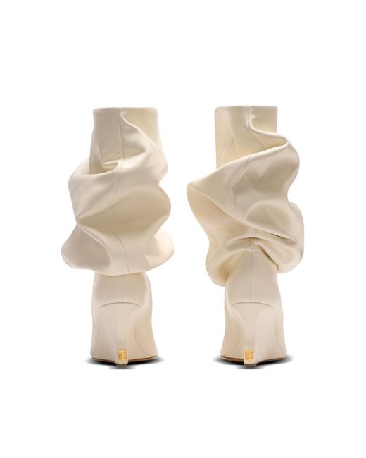 Balmain Natural Wedge Ankle Boots