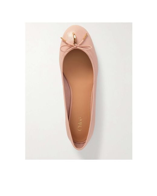 Chloé Pink Chloé Iris Ballerina Shoes