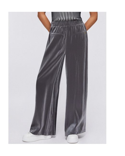 Liu Jo Gray Flared Trousers