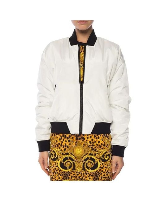 Versace Jeans Metallic Baroque Printed Double-Sided Casual Jacket