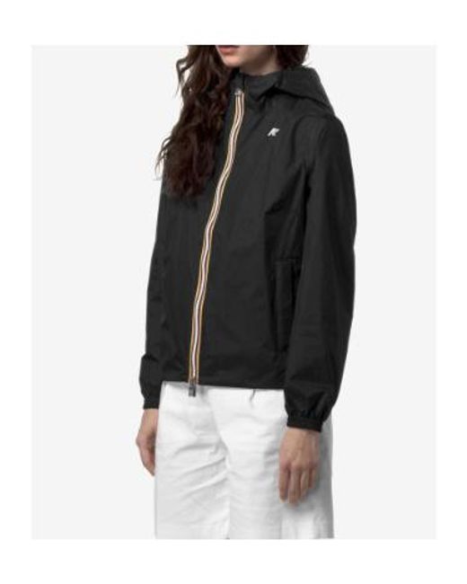 K-Way White Reversible Hooded Jacket