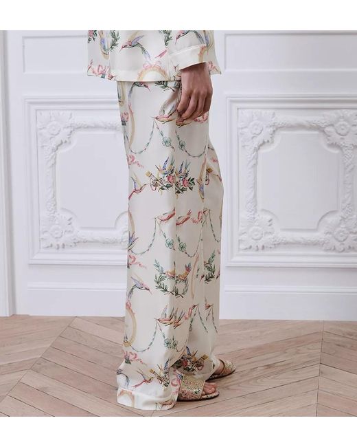 Dior White Qixi Pants
