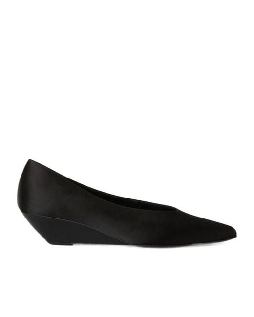 Loro Piana Black Viola Wedges High Heels