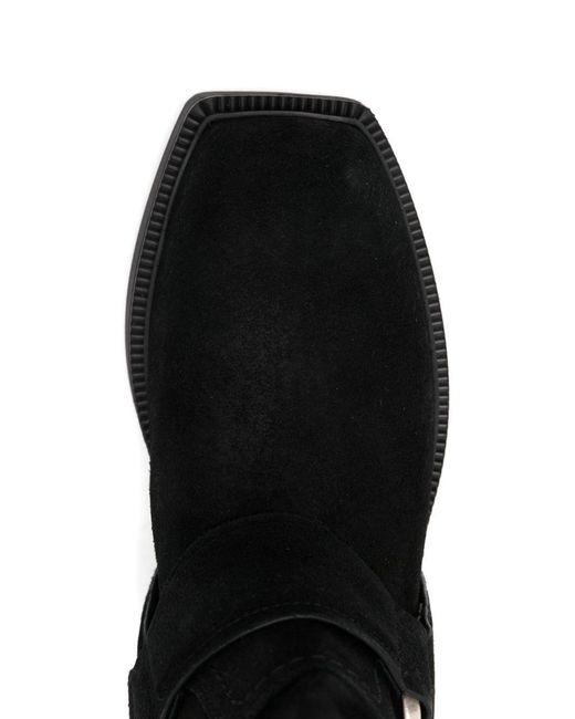 Vic Matié Black Harness Ankle Boots