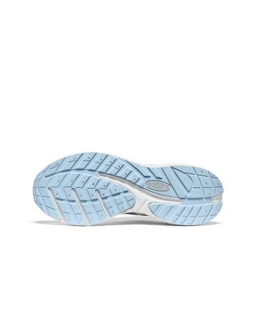 Keen White Mesh Lace-Up Running Shoes