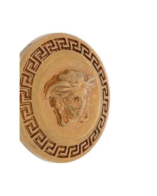 Versace Multicolor A Pair Of Medusa Round Earrings