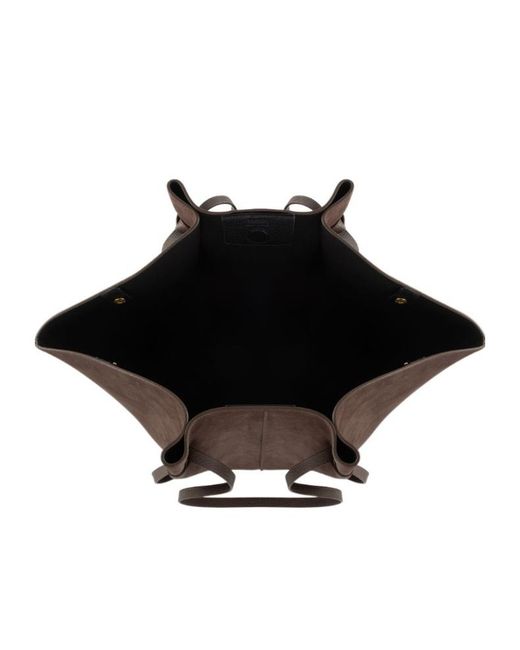 Yuzefi Brown Large Mochi Suede Tote Bag