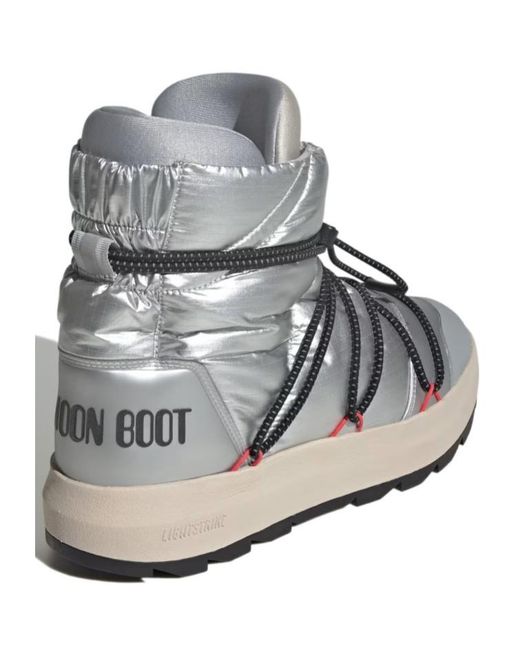 Adidas Originals Gray X Moon Boot Ace Mid Boots for men