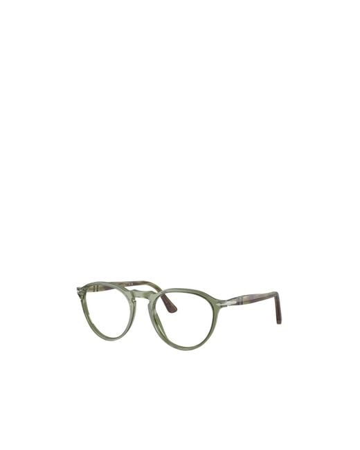 Persol White Round-Frame Glasses for men