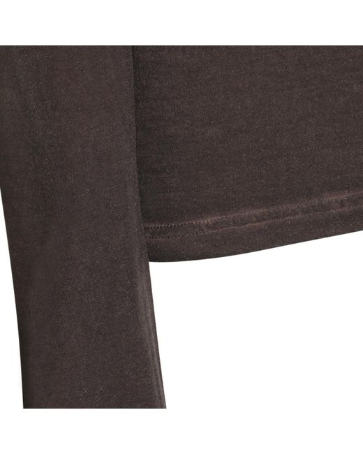 Uma Wang Black Long-Sleeve Knit Top
