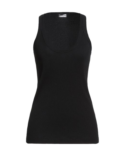 Brunello Cucinelli Black Solid Color Sleeveless Crew Neck Vest