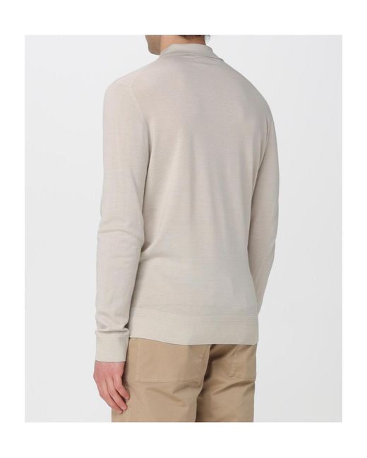 Barena Gray Pevaron Long-Sleeved Polo Shirt for men
