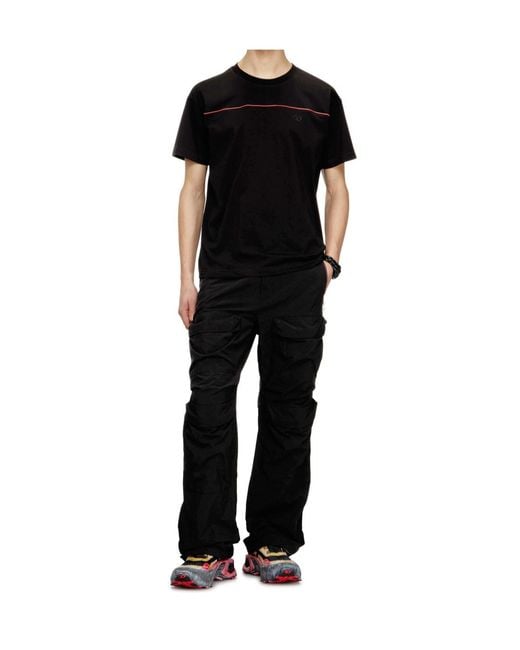 DIESEL Black T-Norm Round-Neck T-Shirt for men