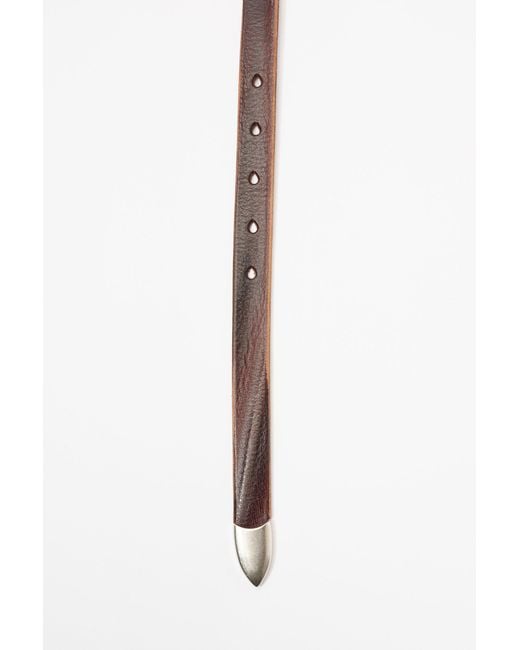 Our Legacy Brown Buckle Belt for men