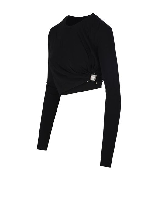 Christopher Esber Black Bezel Quartz Long-Sleeve Top