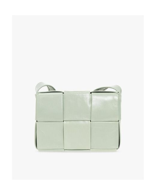 Bottega Veneta Green Magnetic Buckle Shoulder Bag for men