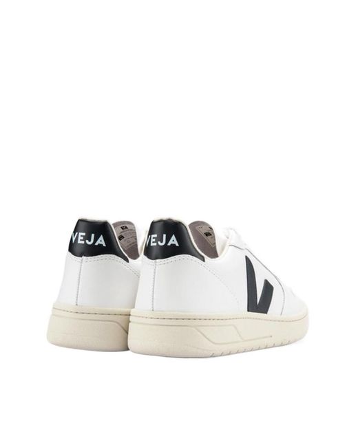 Veja White Low-Cut Lace-Up Sneakers