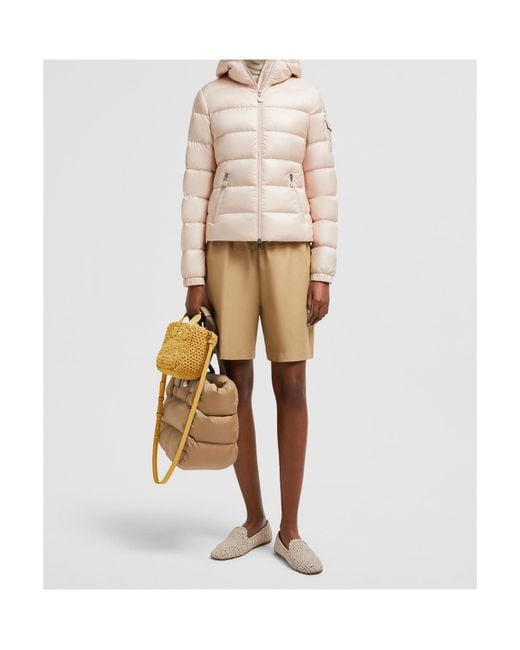 Moncler Natural Gles Zip-Up Padded Jacket