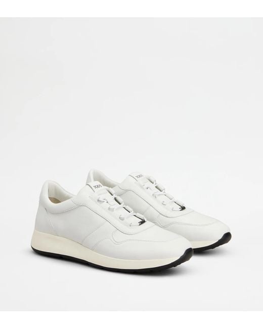 Tod's White Leather Sneakers for men