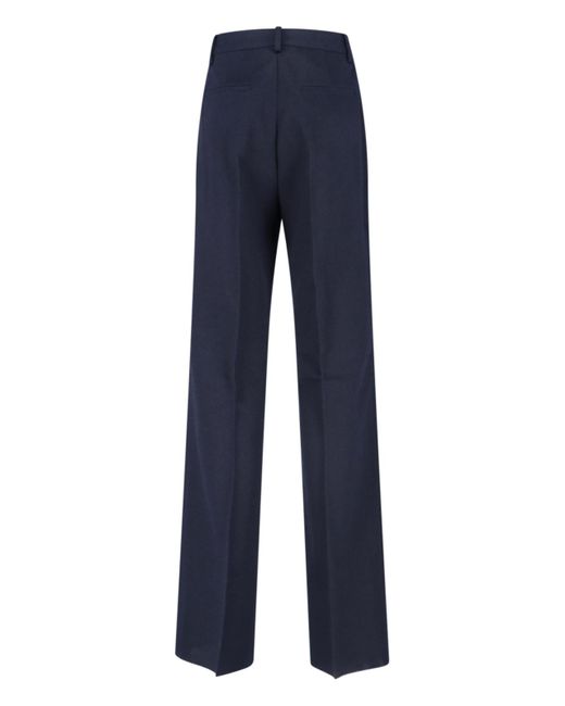 Max Mara Black Carbone Pleated Trousers