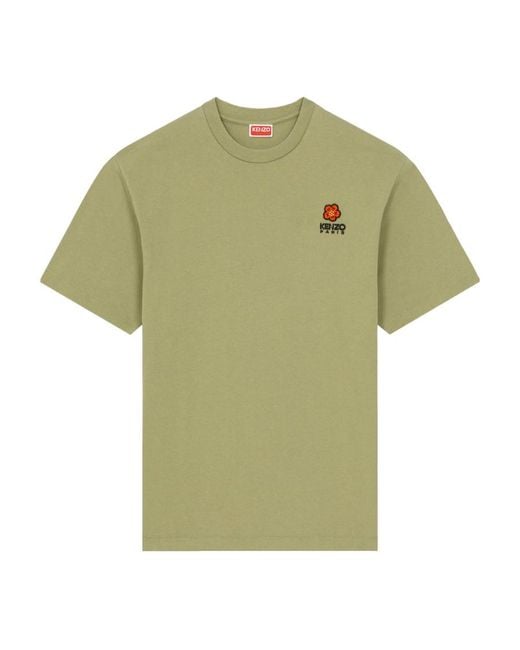KENZO Green 'Boke Flower' Crest T-Shirt for men