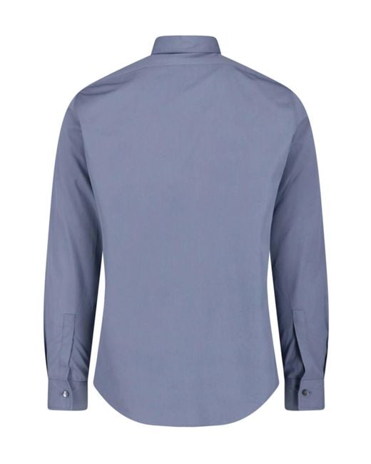 Jil Sander Blue Classic Long-Sleeve Shirt for men