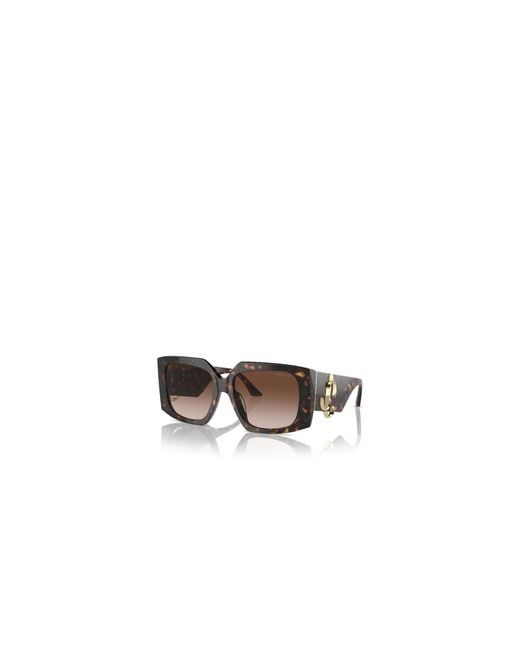 Jimmy Choo White Eyewear Square Frame Sunglasses