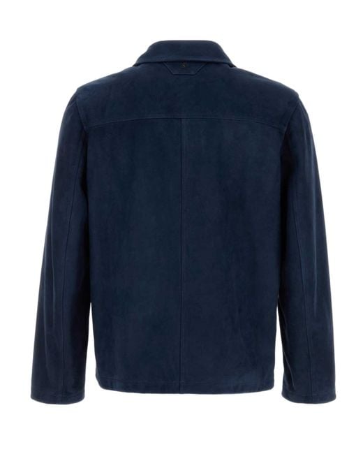 Salvatore Santoro Blue Long Sleeve Jacket for men