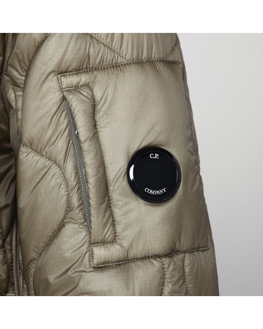 C P Company Green Quilted Medium Jacket for men