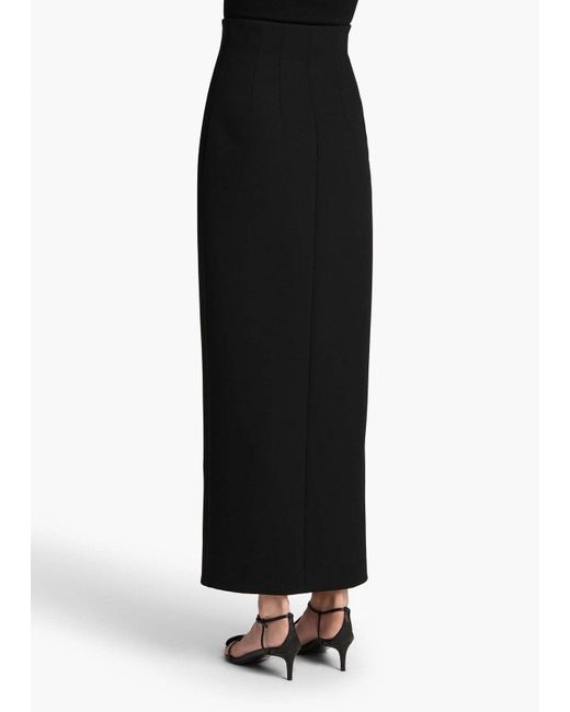 Khaite Black Brynlee High Waisted Maxi Skirt