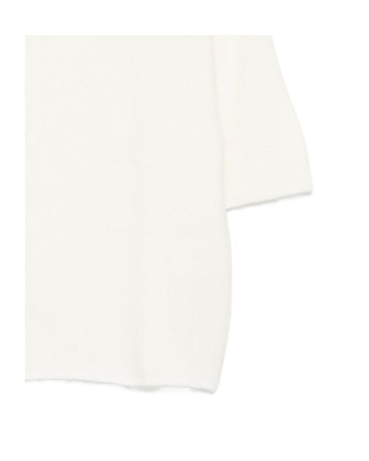 Closed White Short-Sleeve Sweater