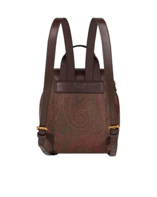 Etro Brown Essential Small Arnica Backpack