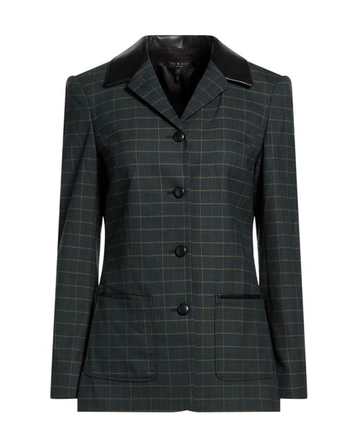 Rag & Bone Black Checked Single- Suit
