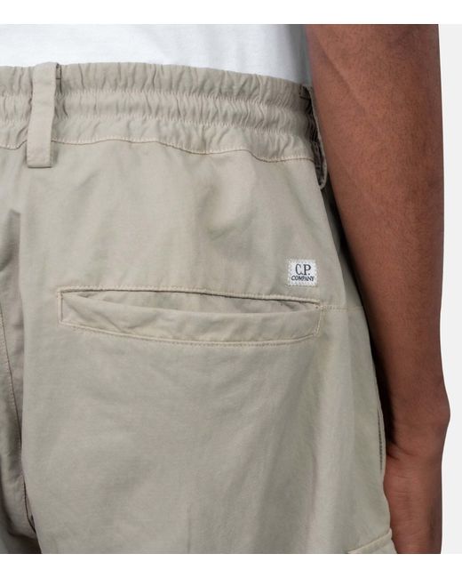 C P Company Gray Casual Pants With Belt Loops for men