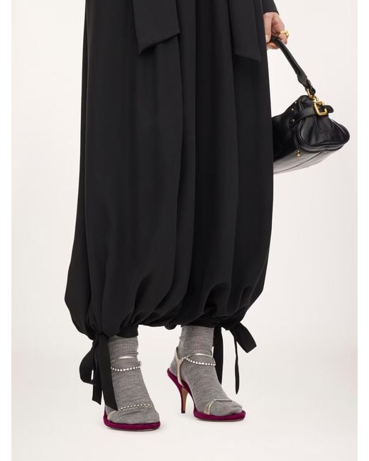 Chloé Black Chloé Fluid Pleated Pants