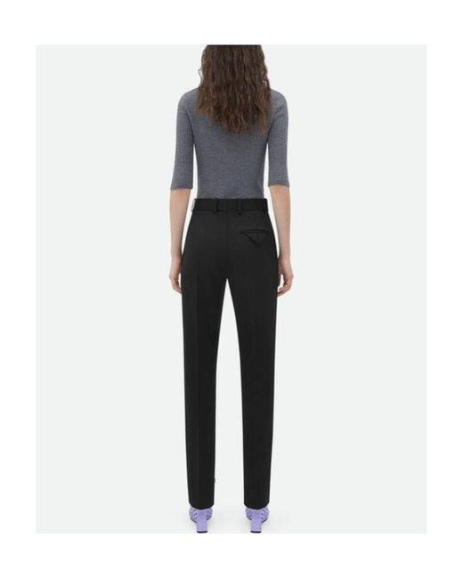 Bottega Veneta Black Sartorial Slim Leg Pants