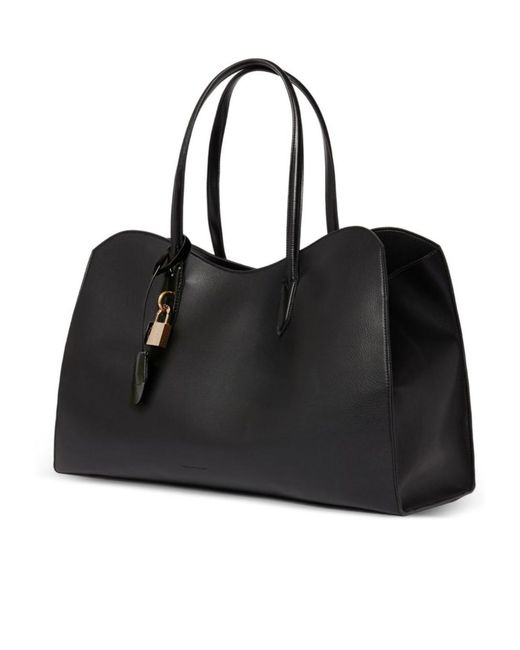 Stella McCartney Black Ryder Embossed Weekender Bag