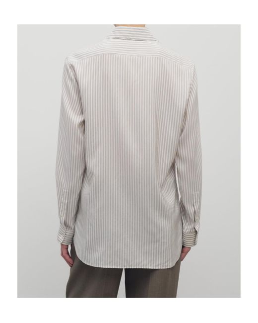 The Row White Vanda Shirt