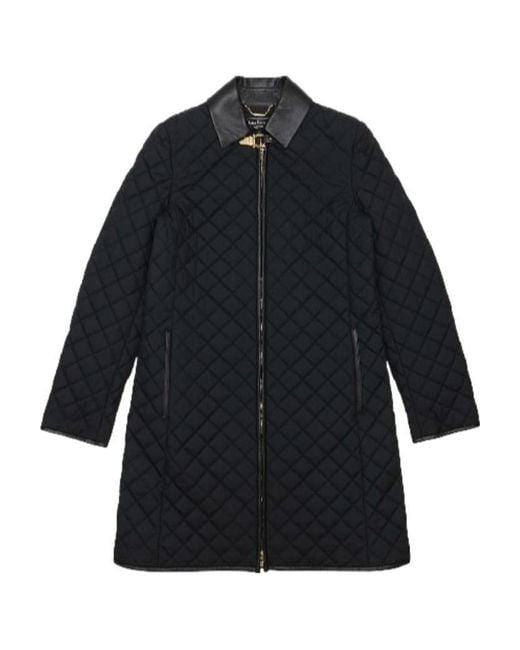 Ferragamo Blue Quilted Cotton Suit