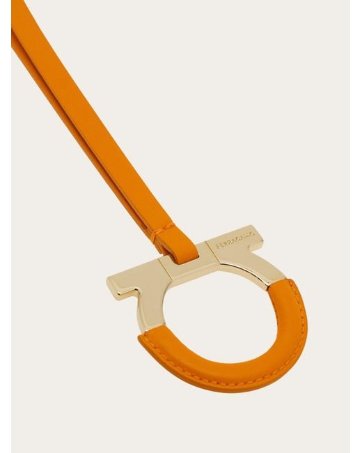 Ferragamo White Gancini Pendant